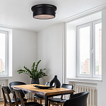 Потолочный светильник круглый черного цвета Modern Simple Ceiling Light варинант исполнения - 3 | Loft Concept в Екатеринбурге