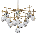 Люстра с хрустальными плафонами Esme Crystal Brass Chandelier варинант исполнения - 1 | Loft Concept в Екатеринбурге