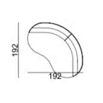 Двухместный диван Calypso варинант исполнения - 5 | Loft Concept в Екатеринбурге