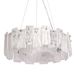 Люстра круглая с подвесными прямоугольными пластинами из стекла Glacier Panels варинант исполнения - 1 | Loft Concept в Екатеринбурге