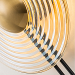 Бра с янтарным стеклянным диском и золотистыми акцентами Savio Glass Disc варинант исполнения - 6 | Loft Concept в Екатеринбурге