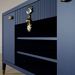 Комод-буфет Elsa Dreams Blue с открытыми полками   варинант исполнения - 7 | Loft Concept в Екатеринбурге