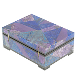 Шкатулка из натурального камня лазурит и чароит Stone Casket варинант исполнения - 4 | Loft Concept в Екатеринбурге