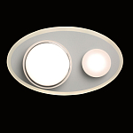 Бра овальной формы белого цвета с 2-мя лампами Lunar Pebbles варинант исполнения - 4 | Loft Concept в Екатеринбурге