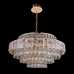 Люстра хрустальная в неоклассическом стиле на золотистом каркасе Majesty варинант исполнения - 8 | Loft Concept в Екатеринбурге