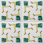 Плитка дизайнерская с рисунком Пина Колада варинант исполнения - 1 | Loft Concept в Екатеринбурге