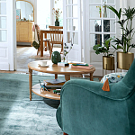 Кресло велюровое горчичного цвета Diaspro Mustard Armchair варинант исполнения - 8 | Loft Concept в Екатеринбурге