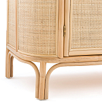 Длинный комод из ротанга с дверцами и ящиками Simone Rattan Chest of Drawers варинант исполнения - 7 | Loft Concept в Екатеринбурге