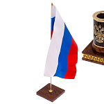 Настольный письменный набор с часами из природного камня обсидиана Royal Set варинант исполнения - 7 | Loft Concept в Екатеринбурге