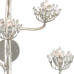 Бра серебряное в виде растения Silver Flower Glade варинант исполнения - 1 | Loft Concept в Екатеринбурге