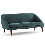 Трехместный диван с обивкой из велюра Belanger Sofa варинант исполнения - 2 | Loft Concept в Екатеринбурге