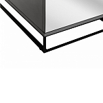 Двухдверный шкаф с зеркальными дверцами Strict Lines варинант исполнения - 4 | Loft Concept в Екатеринбурге