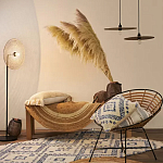 Чехол на подушку с узором в этно-стиле Blue Ikat варинант исполнения - 7 | Loft Concept в Екатеринбурге