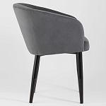 Мягкое кресло на металлических ножках Shaggy Dark Grey варинант исполнения - 2 | Loft Concept в Екатеринбурге