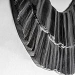 Зеркало в фактурной черной раме в современном стиле Black Maelstrom варинант исполнения - 2 | Loft Concept в Екатеринбурге