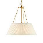 Подвесной светильник светодиодный с фактурным тканевым конусообразным абажуром White Fabric Lampshade варинант исполнения - 1 | Loft Concept в Екатеринбурге