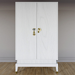 Платяной шкаф Elsa Dreams White с 2-мя фасадами варинант исполнения - 5 | Loft Concept в Екатеринбурге