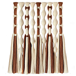 Дизайнерский Декор на стену с кисточками из хлопковых нитей wall panel Thread brushes варинант исполнения - 4 | Loft Concept в Екатеринбурге