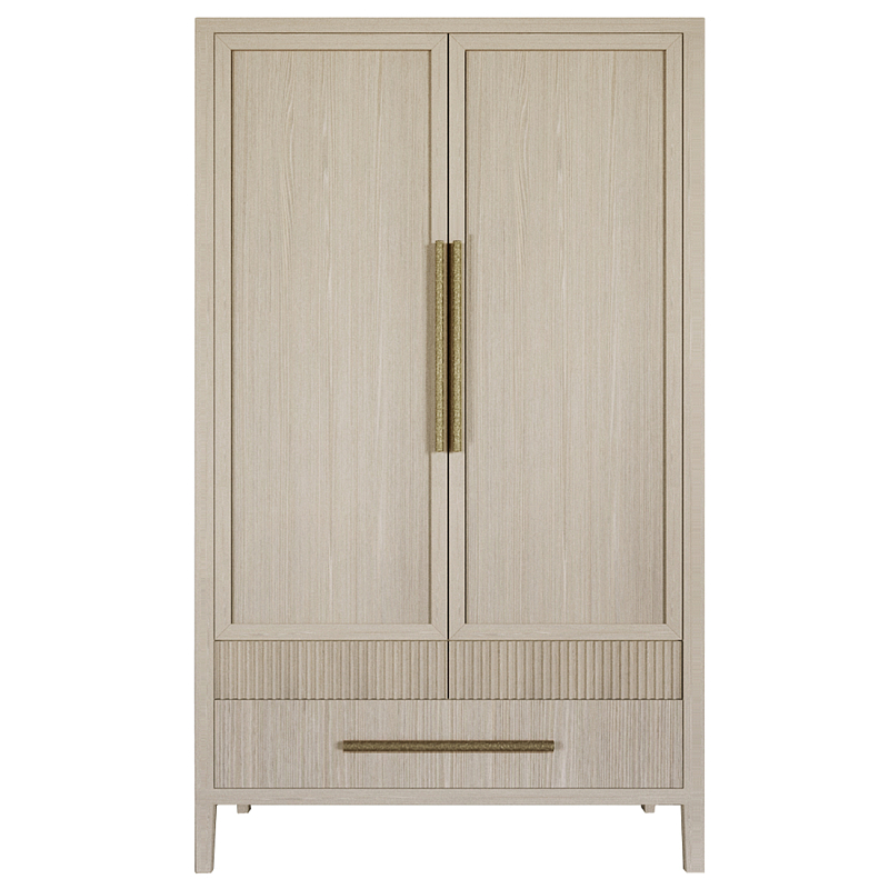 Шкаф платяной Primo с выдвижными ящиками шпон Черный дуб Древесина Золотой в Екатеринбурге | Loft Concept 