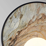 Бра круглое с каменным диском в металлической раме Sandstone Painting варинант исполнения - 2 | Loft Concept в Екатеринбурге