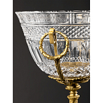 Чаша из рельефного стекла прозрачного цвета на бронзовой подставке Eden Garden варинант исполнения - 5 | Loft Concept в Екатеринбурге