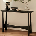 Консоль деревянная чёрная Black Tanner варинант исполнения - 4 | Loft Concept в Екатеринбурге