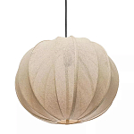 Подвесной светильник с бежевым тканевым абажуром Modern Textured Table Lamp варинант исполнения - 2 | Loft Concept в Екатеринбурге