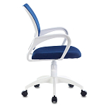 Офисное кресло с основанием из белого пластика Desk chairs Blue варинант исполнения - 3 | Loft Concept в Екатеринбурге