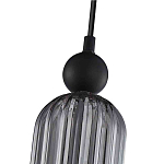 Подвесной светильник с рифленым стеклянным плафоном цилиндрической формы ARTICOLO варинант исполнения - 2 | Loft Concept в Екатеринбурге