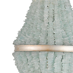 Люстра с каскадом из стеклянных декоративных элементов Shining Sea Glass варинант исполнения - 1 | Loft Concept в Екатеринбурге