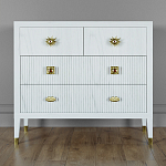 Бельевой Комод с 4 ящиками Elsa Dreams White варинант исполнения - 5 | Loft Concept в Екатеринбурге