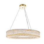 Люстра подвесная круглая из прозрачного хрусталя с золотым корпусом Selfsufficient варинант исполнения - 6 | Loft Concept в Екатеринбурге