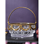 Корзиночка из прозрачного стекла с бронзовой ручкой Eden Garden варинант исполнения - 4 | Loft Concept в Екатеринбурге