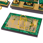 Настольный письменный набор из малахита с декором в виде лошади Leader Organizer варинант исполнения - 3 | Loft Concept в Екатеринбурге