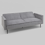 Диван современный вельветовый прямой Worcester Серый варинант исполнения - 4 | Loft Concept в Екатеринбурге