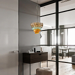 Люстра конусовидная с каскадом из разноцветных круглых подвесов Key Lustar варинант исполнения - 4 | Loft Concept в Екатеринбурге