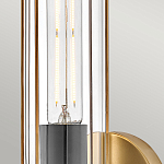 Бра для ванных комнат с прозрачным цилиндрическим плафоном на круглом основании Hinkley варинант исполнения - 4 | Loft Concept в Екатеринбурге