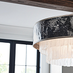 Люстра круглая с подвесками из текстурированного стекла молочного цвета Hinkley варинант исполнения - 7 | Loft Concept в Екатеринбурге