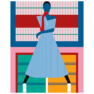 Постер Geometric Woman