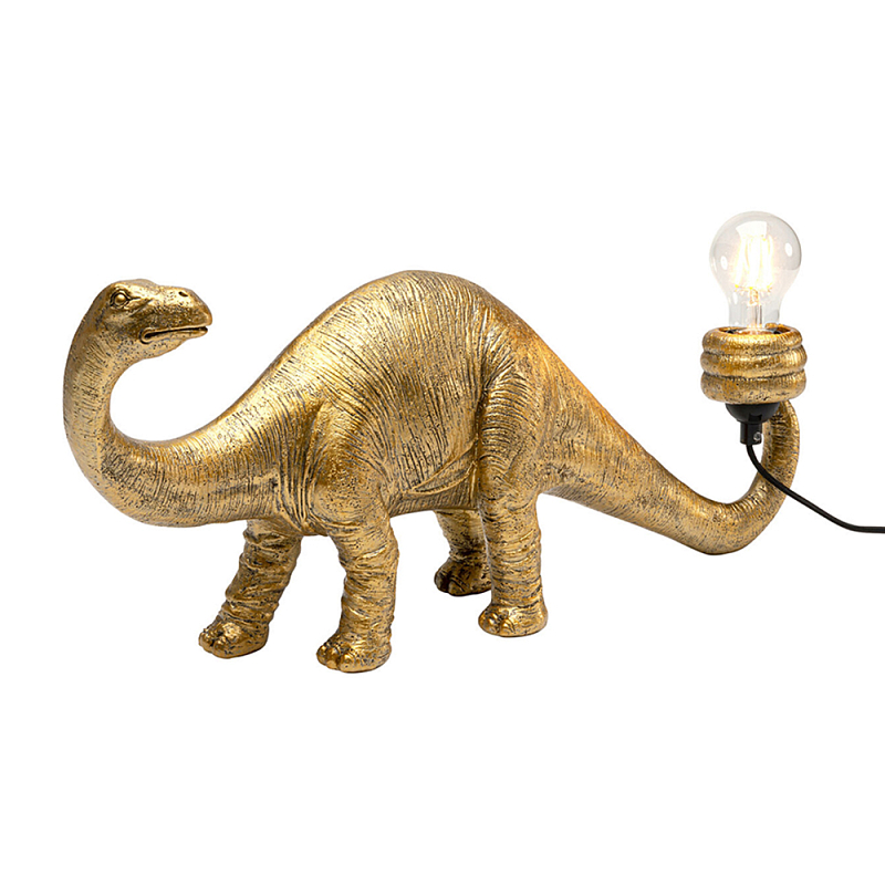 Настольная лампа для детской Золотой Динозавр  Золотой в Екатеринбурге | Loft Concept 