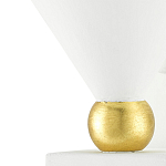 Бра с бело-золотыми плафоном в форме конуса Light Source варинант исполнения - 1 | Loft Concept в Екатеринбурге