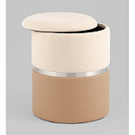 Пуф Mauldine с ящиком бежевый с экокожей варинант исполнения - 2 | Loft Concept в Екатеринбурге