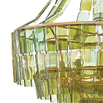 Люстра круглая каскадная Explosion of Green Shades зеленое стекло варинант исполнения - 1 | Loft Concept в Екатеринбурге
