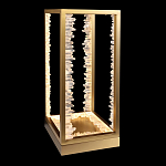 Настольная лампа прямоугольная с декоративными элементами в виде кристаллов Smooth Shine варинант исполнения - 1 | Loft Concept в Екатеринбурге