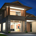 Настенный фонарь уличный прямоугольный черного цвета со стеклом с пузырьками Eurofase варинант исполнения - 6 | Loft Concept в Екатеринбурге