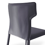 Стул серый из искуственной кожи на 4-х ножках Enigma Gray варинант исполнения - 2 | Loft Concept в Екатеринбурге