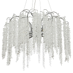 Люстра с хрустальными подвесками Bunch of Crystal Berries Silver Chandelier 8 варинант исполнения - 1 | Loft Concept в Екатеринбурге