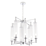 Люстра с 8-ю прозрачными цилиндрическими плафонами Jeanette варинант исполнения - 5 | Loft Concept в Екатеринбурге