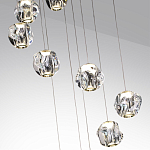 Люстра каскадня с 12-ю прозрачными шарообразными плафонами Bubbles Bocci варинант исполнения - 6 | Loft Concept в Екатеринбурге