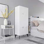 Комод белый с 4-мя дверцами на металлических ножках SPARK MULTIPURPOSE CABINET WHITE варинант исполнения - 2 | Loft Concept в Екатеринбурге